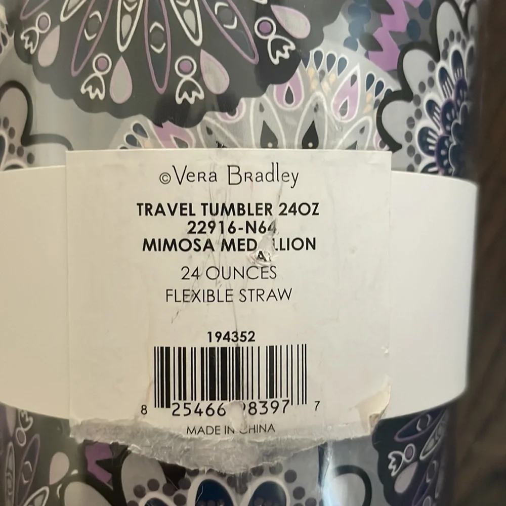 Vera Bradley Travel Tumbler